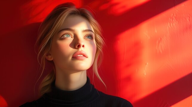 portrait, young pretty girl