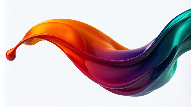 Background with an image of an abstract colorful wave. 