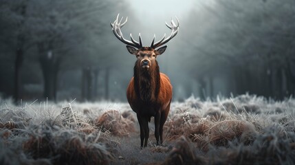 a cinematic and Dramatic portrait image for deer