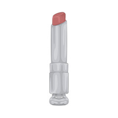 Illustration of nude lipstick 