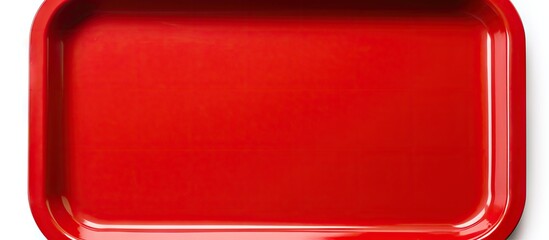 Vibrant Red Square Tray with Sophisticated Design for Luxury Dining Experience