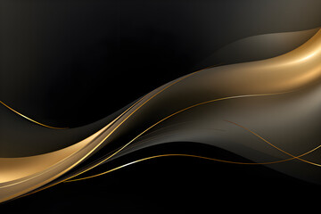 abstract golden wave background