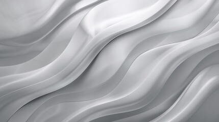 Obraz premium Soft grey abstract background with wavy forms.