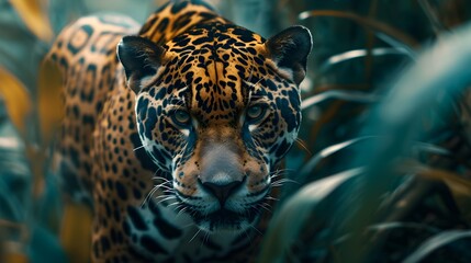 a cinematic and Dramatic portrait image for jaguar