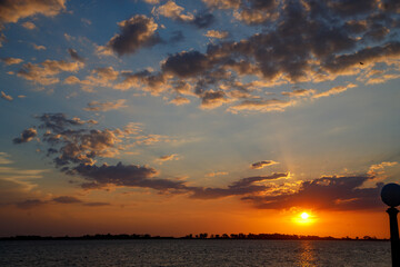 Obraz premium sunset at the beach