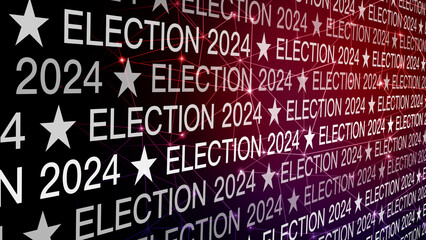 2024 election text and connected lines politics presidential election voting, background, results