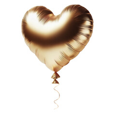 Gold balloon heart
