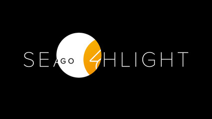 Searchlight Logo And Text Reveal - obrazy, fototapety, plakaty
