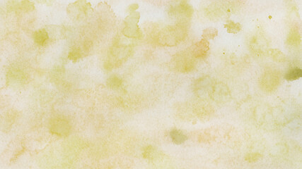 和紙　水彩にじみ　紙　黄色