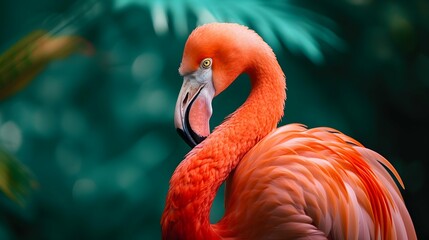 a cinematic and Dramatic portrait image for flamingo