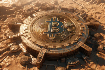 Bitcoin logo found on some ancient building