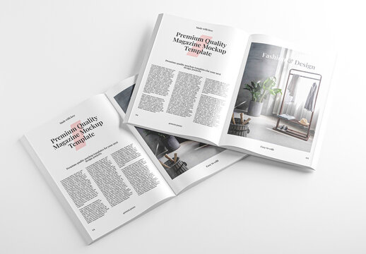 Photorealistic Magazine Mockup