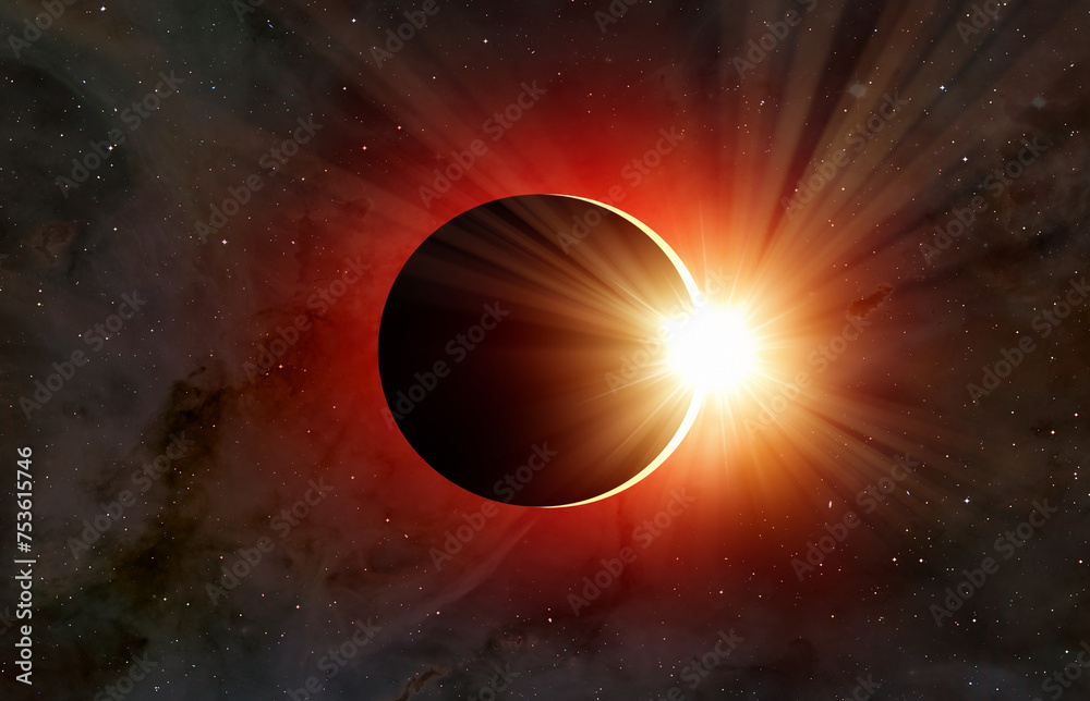 Aufkleber solar eclipse 