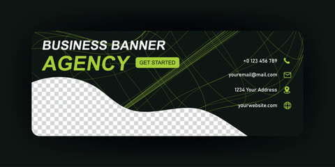 Obraz premium Creative corporate business social media marketing banner cover post template