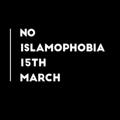 No Islamophobia 15 march 