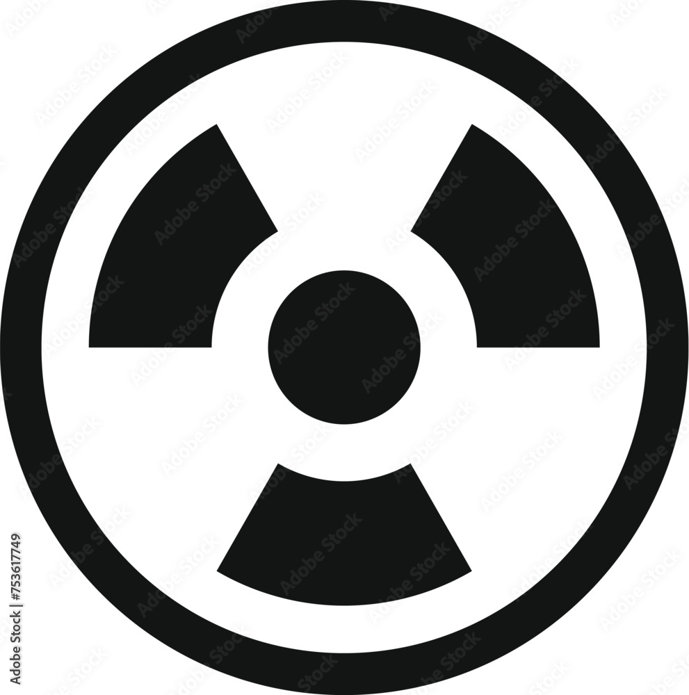 Canvas Prints Atomic science icon simple vector. Study discovery. Microscope test equipment