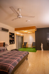 Warm and Inviting Modern Bedroom with Stylish Decor