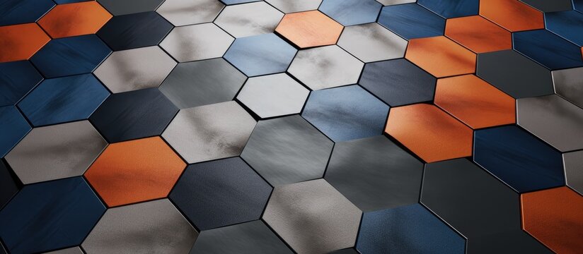 Hexagonal tile with rectangular joint