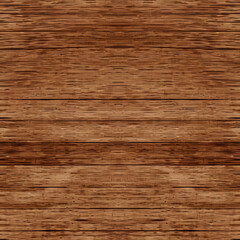 Fototapeta premium Medium brown wood background. Seamless wooden planks board texture. Neural network generated image. Not based on any actual scene or pattern.