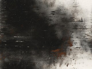 Distressed black texture. Dark grainy texture on white background. Dust overlay textured. Grain...