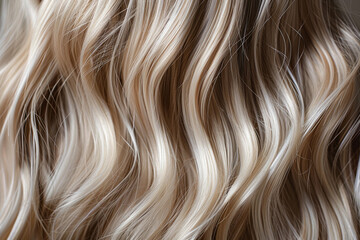 wavy blonde hair texture background - obrazy, fototapety, plakaty