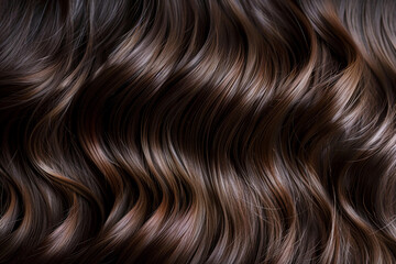 wavy brown hair texture background - obrazy, fototapety, plakaty