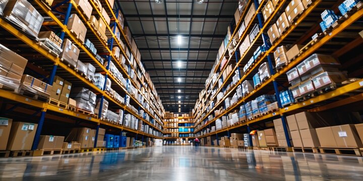 warehouse overflowing with boxes