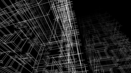 modern architecture 3d illustration