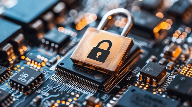 Embark on cybersecurity art  hacker alerts, digital risks, safeguarding technology, and data beauty.