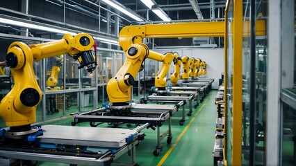 Robotic Arms in Industrial Automation Line