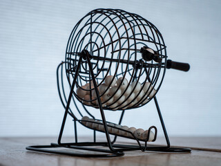 Spinning Luck: Bingo Drum Unleashes Winning Numbers in Action