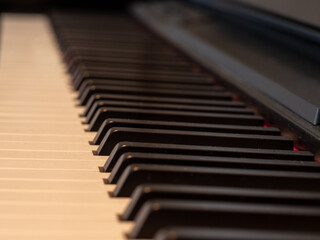 Harmony in Motion: Close-Up of Pianist's Hands Playing with Elegant Backlit Silhouette
