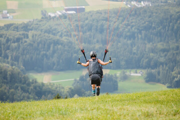 Soaring Heights: Paragliding Launch