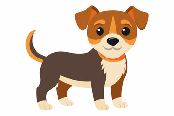 Cute dog vector illustration 