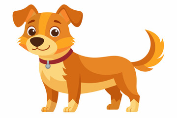 Obraz na płótnie Canvas Cute dog vector illustration 