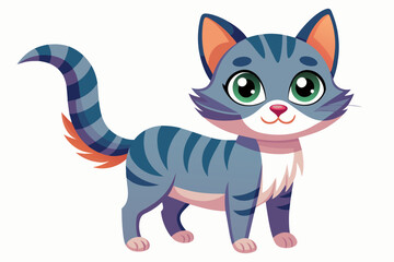 Cute cat vector illustration 