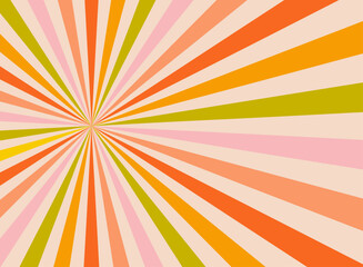 Ice cream and candy swirl background, lollipop vortex patterns intermixed with strawberry and circus elements. Retro spiral design. Flat vector illustration isolated