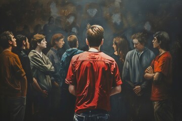 ignoring people concept,avoidant person