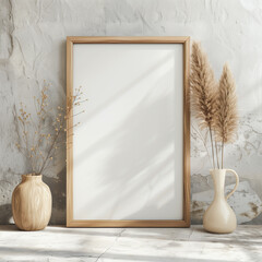 Light Wood Thin Portrait Frame 11x17