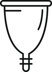 Menopause tool icon outline vector. Female pain body. Wife change life