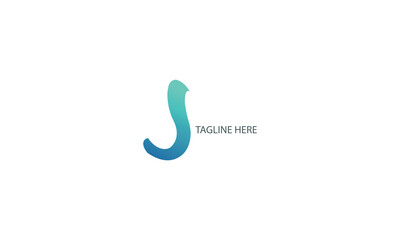 Letter J gradient creative and simple  technological business modern logo design