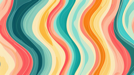 Vertical wavy stripes in different retro shades. Background for banners and websites. covers and postcards