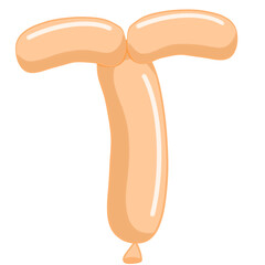 T, alphabet, alphabet balloons