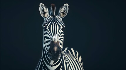a cinematic and Dramatic portrait image for zebra