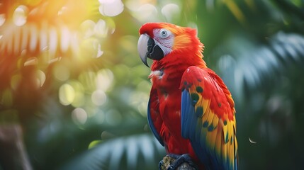 a cinematic and Dramatic portrait image for Parrot