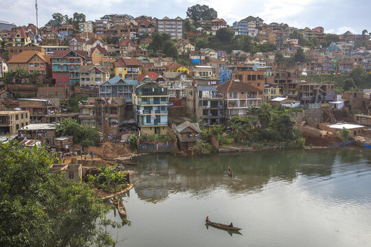 Bank of Kivu lake in Bukavu city, Democratic Republic of the Congo (DRC) (Congo)