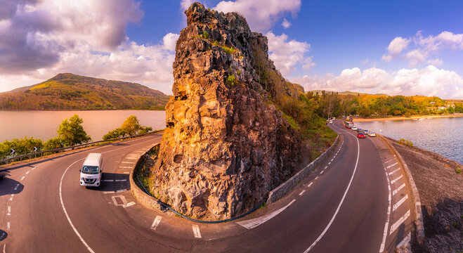 View of Baie du Cap from Maconde Viewpoint, Savanne District, Mauritius