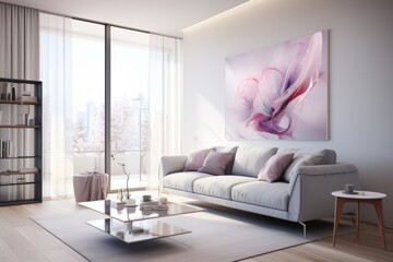Elegant marble swirls and delicate agate ripples in modern interior design showcase