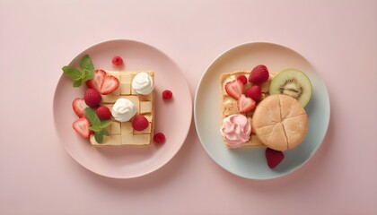 Dessert with berries