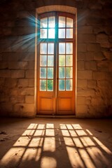 Sunbeam in an abandoned building
